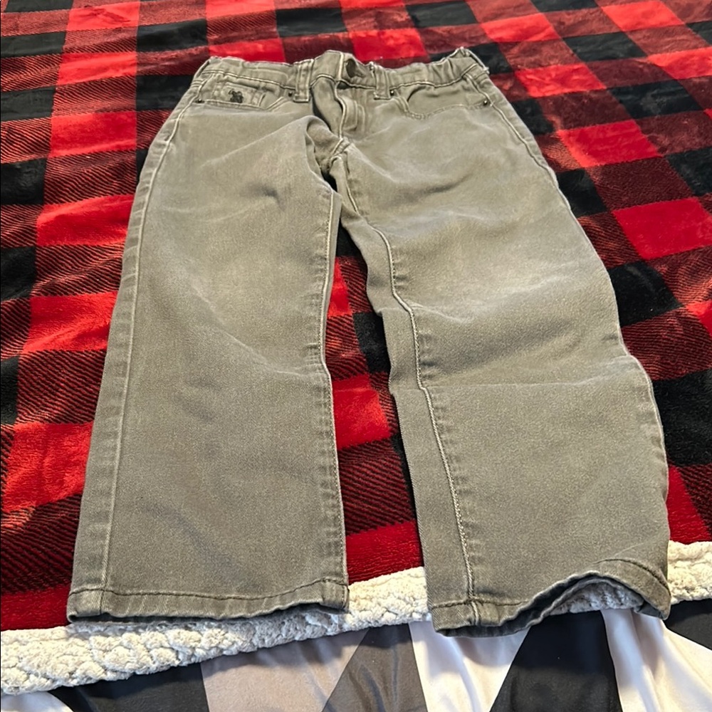 Gray Casual Pants